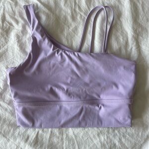 Purple sports bra